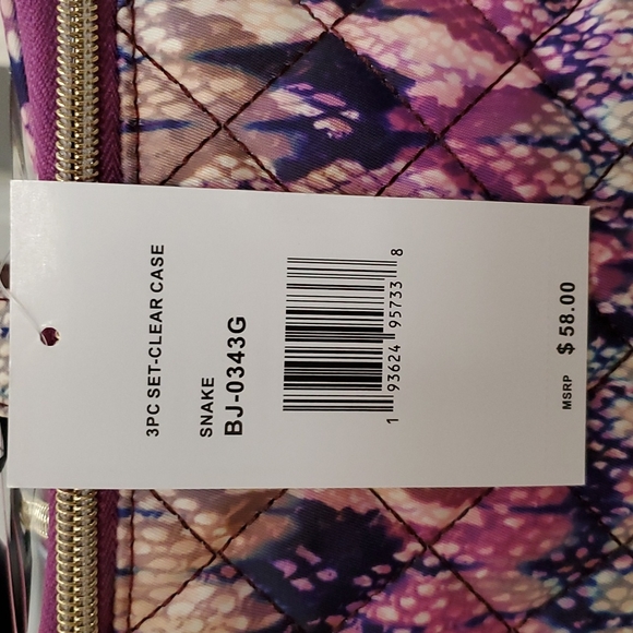 💜NWT BETSEY JOHNSON 3 PIECE TRAVEL SET 🌈 - Picture 7 of 7